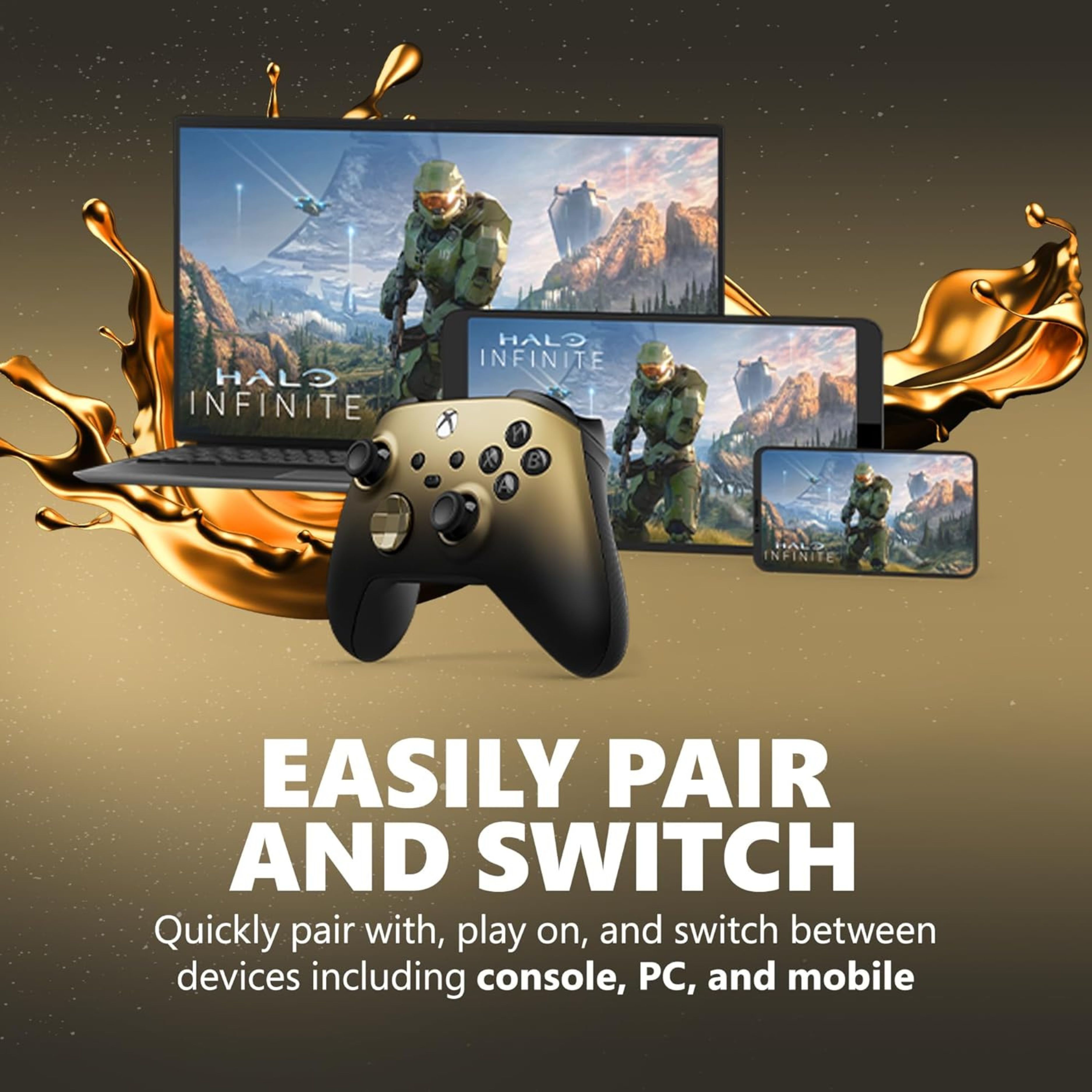 Xbox Wireless Controller – Gold Shadow Special Edition - Image 2